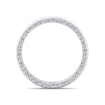 Hidden Diamond Halo Band White Gold