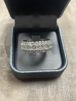 Trento - Round and Emerald Stacked Eternity Band - Gem Jewelers Co
