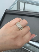 Lany - (3.28CT T.W.) Exclusive 3 Row Round Diamond Eternity Band - Gem Jewelers Co