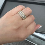 Lany - (3.28CT T.W.) Exclusive 3 Row Round Diamond Eternity Band - Gem Jewelers Co