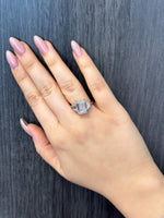Paolina - 3 Stone Emerald & Trapezoid Diamond Engagement Ring - Gem Jewelers Co