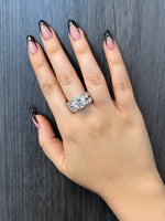 Eterna - Round Cut Diamond Eternity Style Engagement Ring - Gem Jewelers Co