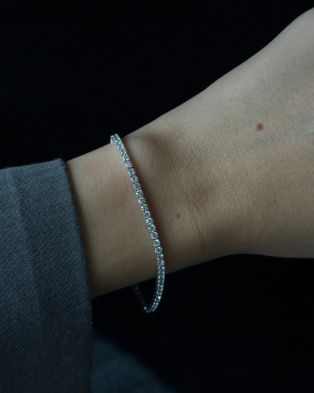 Deal of the Month - 2 Carat 4 Prong Natural Diamond Tennis Bracelet 14K Solid Gold