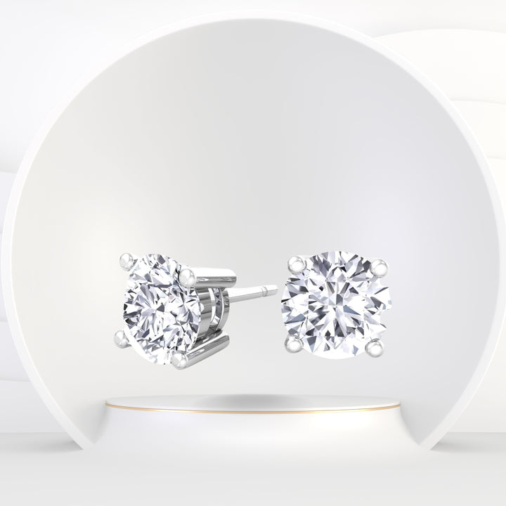 Jonas - Men's Round Diamond Studs - Gem Jewelers Co