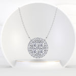 Lisbon - 1 Carat Round Shape Diamond Pendant Necklace