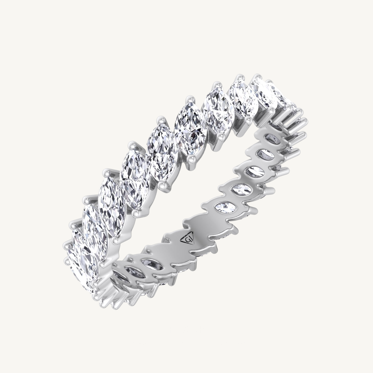 Marquise Shape Natural Diamond Eternity Band