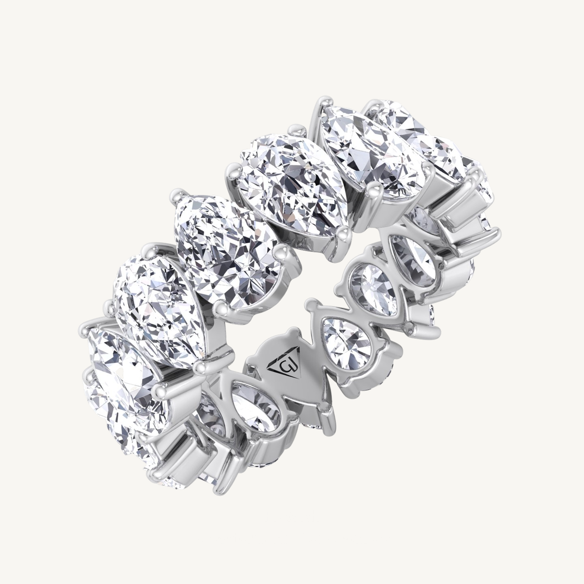 Pear Shape Diamond Eternity Band