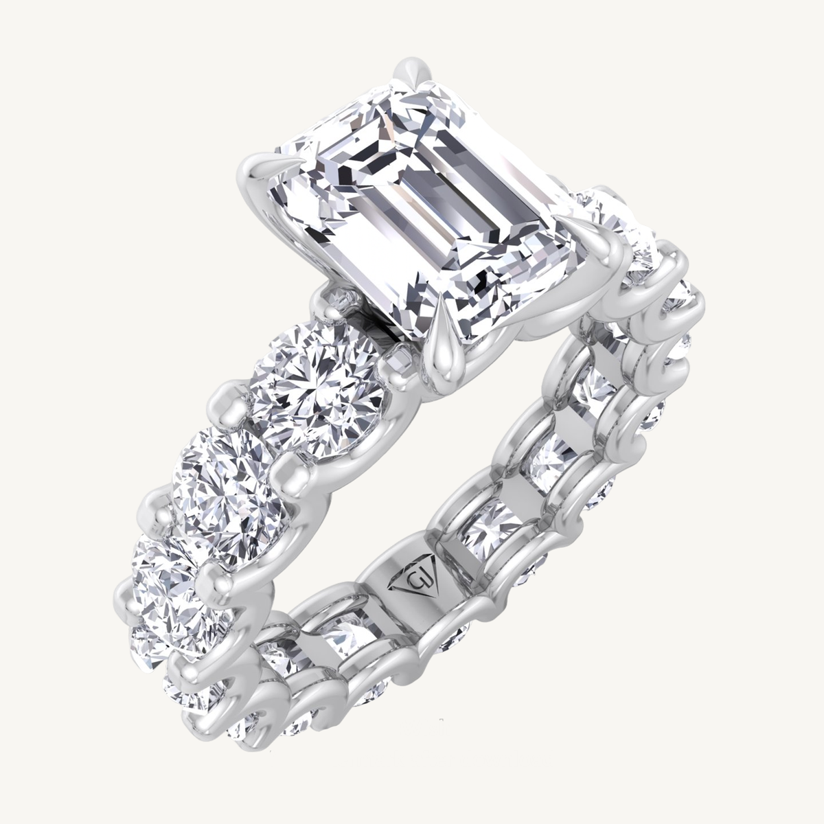 Emerald Cut Diamond Eternity Ring