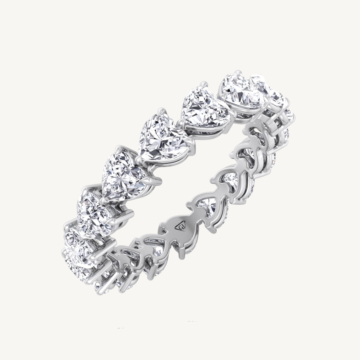 Mariza - Heart Shape Diamond Eternity Band