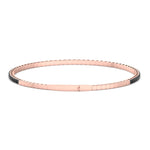 Natural Black Diamond Bangle Rose Gold