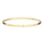Natural Black Diamond Bangle Yellow Gold