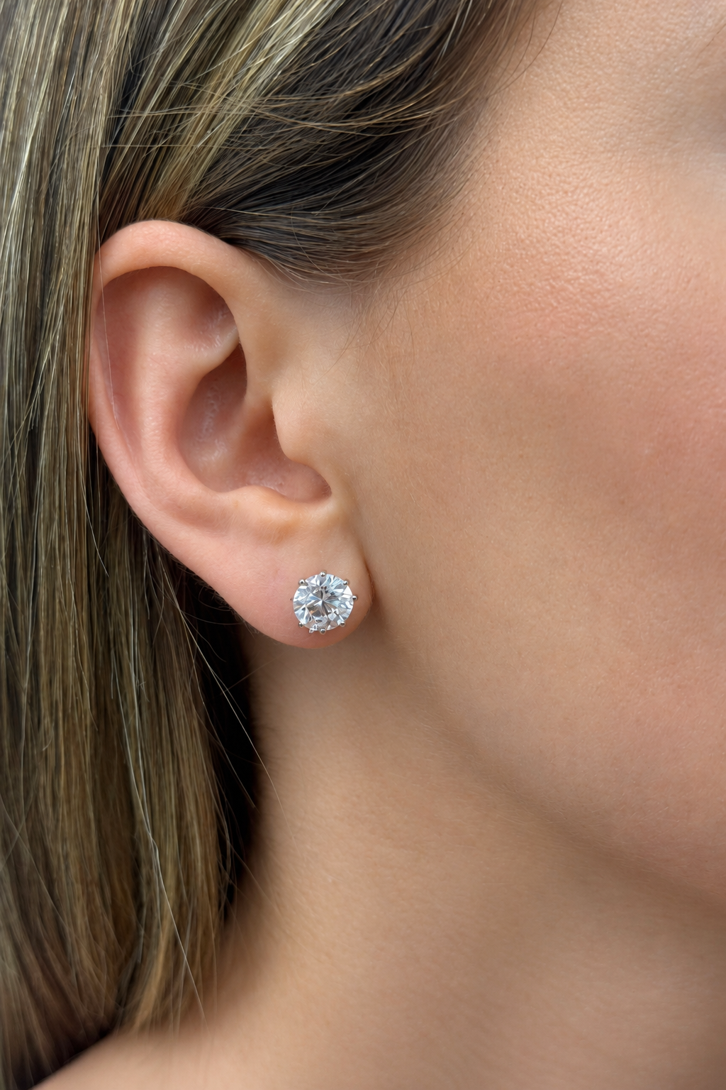 Martini Set Natural Diamond Studs3ct