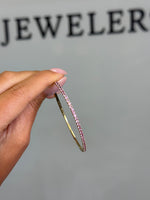 Flexible Natural Pink Sapphire Bangle Lifestyle 2