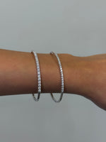 Flexible Natural Diamond Bangle in 14K Solid Gold 1