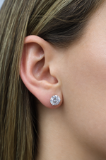 1 Martini Set Natural Diamond Studs