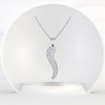 Melor - Diamond Italian Horn Pendant - Gem Jewelers Co