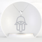 Habib - 1.20CT Diamond Hamsa Pendant Necklace - Gem Jewelers Co