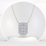Athens - 1 Carat Emerald Shape Diamond Pendant Necklace - Gem Jewelers Co