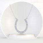 Meldive - 1.25CT Diamond Horseshoe Pendant - Gem Jewelers Co