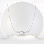 Leonila  - 1/2 Carat TW Bezel Diamond Bar Pendant Necklace - Gem Jewelers Co