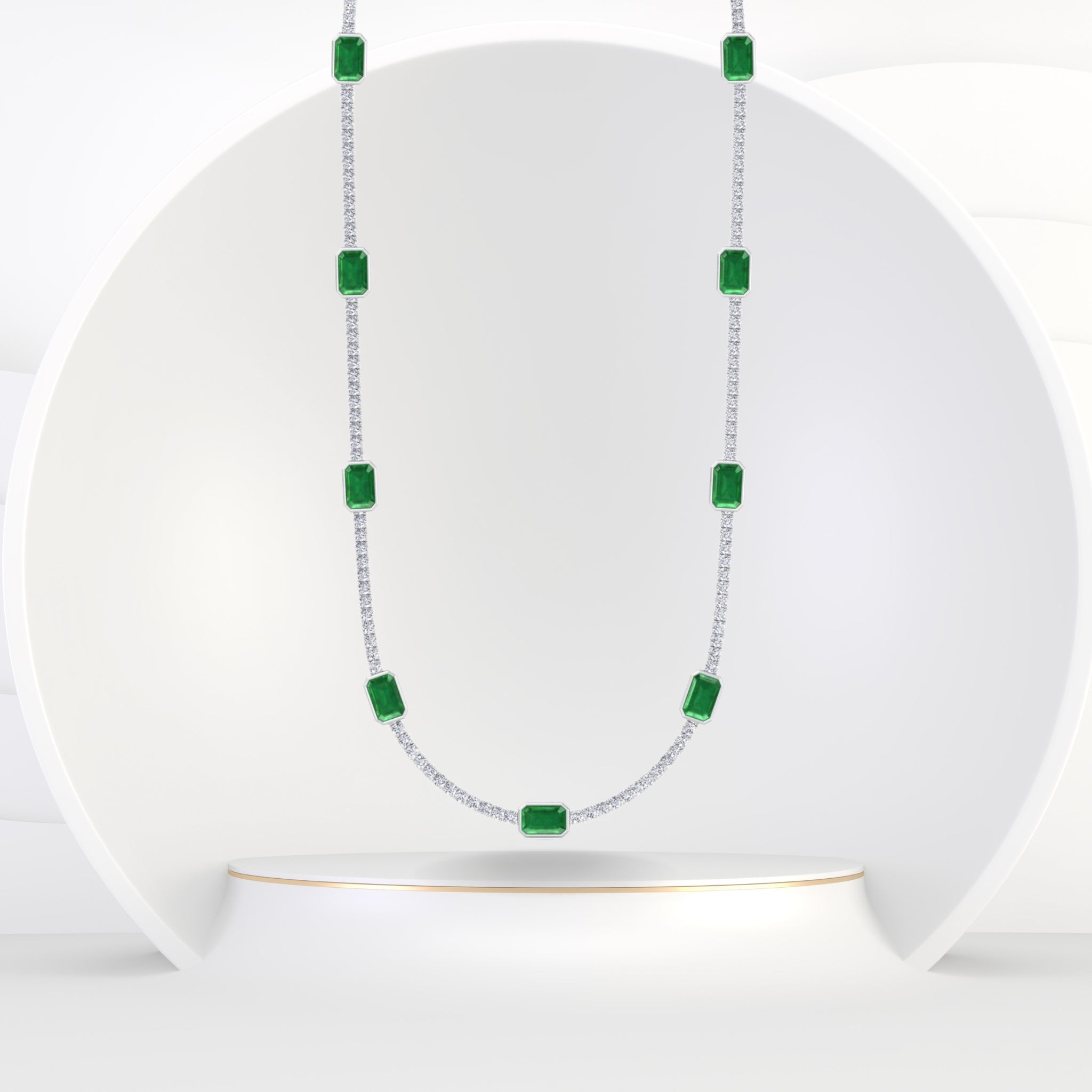 natural-diamond-green-emerald-station-tennis-necklace