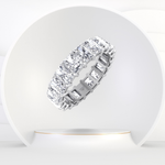 Radiant Cut Natural Diamond Eternity Band