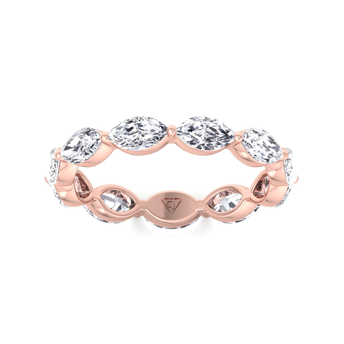 Acerra - East to West Marquise Shape Diamond Eternity Band - Gem Jewelers Co
