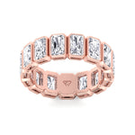 Griseldi - Radiant Shape Bezel Set Diamond Eternity Band - Gem Jewelers Co