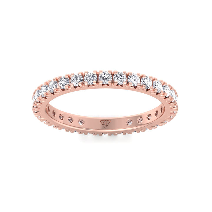 Natural Diamond French Pave Ring