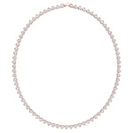 Lavinia - Heart Shape Bezel Set Diamond Tennis Necklace - Gem Jewelers Co