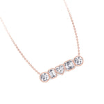 Round-Emerald-Heart-Asscher-Cut-Diamond-in- Bezel-Setting-14K-rose-Gold