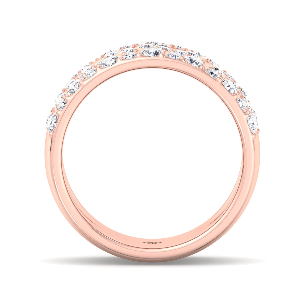 Cellini - Wide Natural Diamond Cigar Band - Gem Jewelers Co