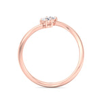Calista - Pear & Round Cut Diamond Stackable Ring - Gem Jewelers Co