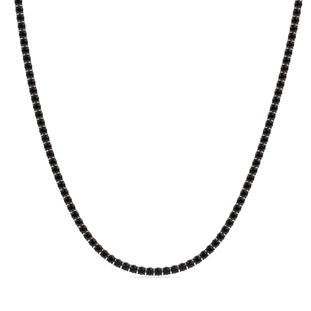 natural-black-diamond-tennis-necklace-4-prong-in-18k-rose-gold