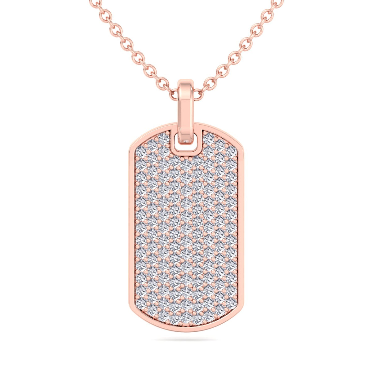 Isidoro - Men's Diamond Tag Pendant - Gem Jewelers Co