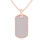 Isidoro - Men's Diamond Tag Pendant - Gem Jewelers Co