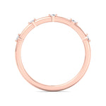 Myra - 5 Stone Round Diamond Dainty Ring Single Prong - Gem Jewelers Co