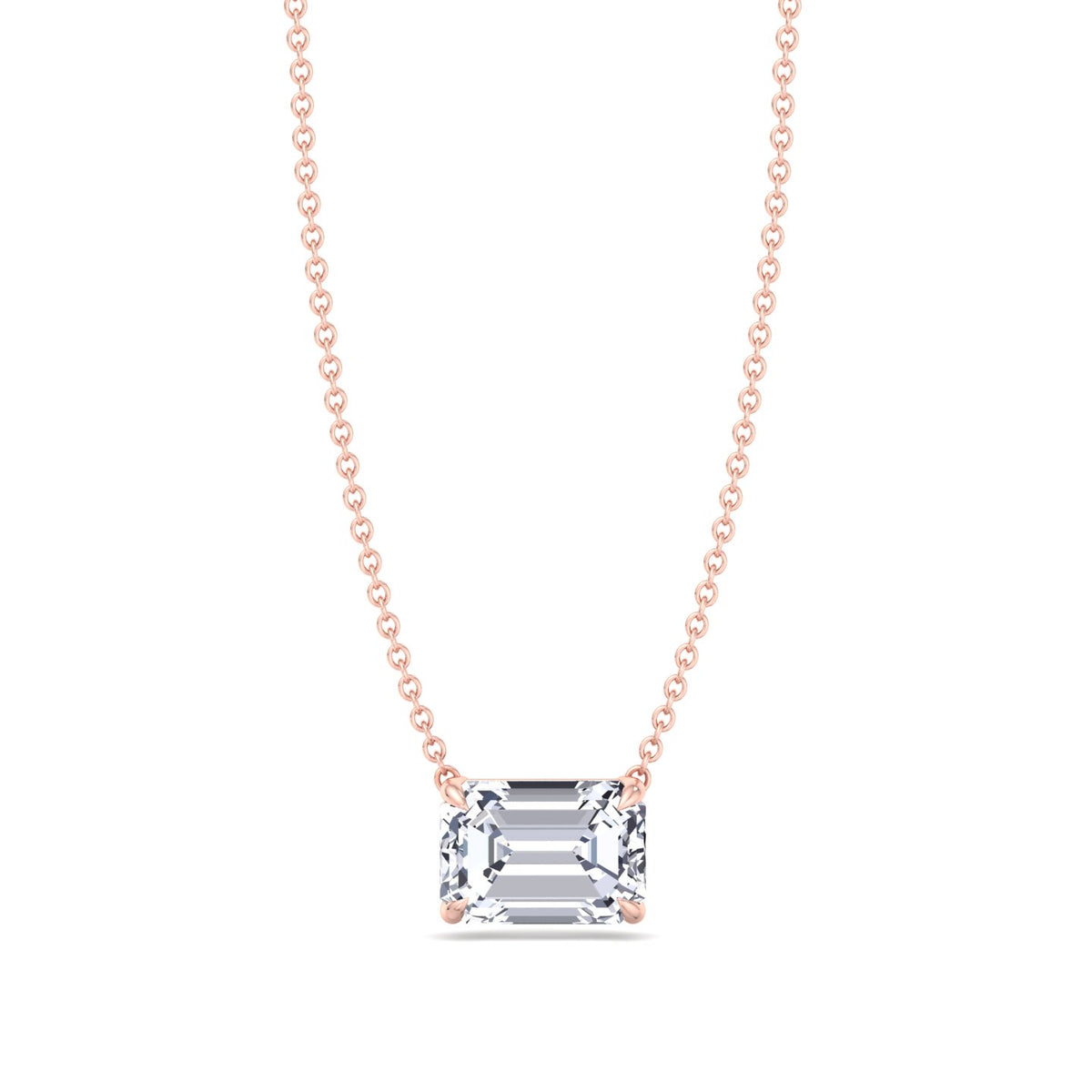 emerald-shape-diamond-pendant-in-rose-gold