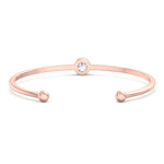 Ciella - Bezel Set Natural Diamond Solitaire Bangle - Gem Jewelers Co