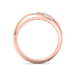 Verdiana - Toi et Moi Domed Bezel Set Diamond Ring - Gem Jewelers Co