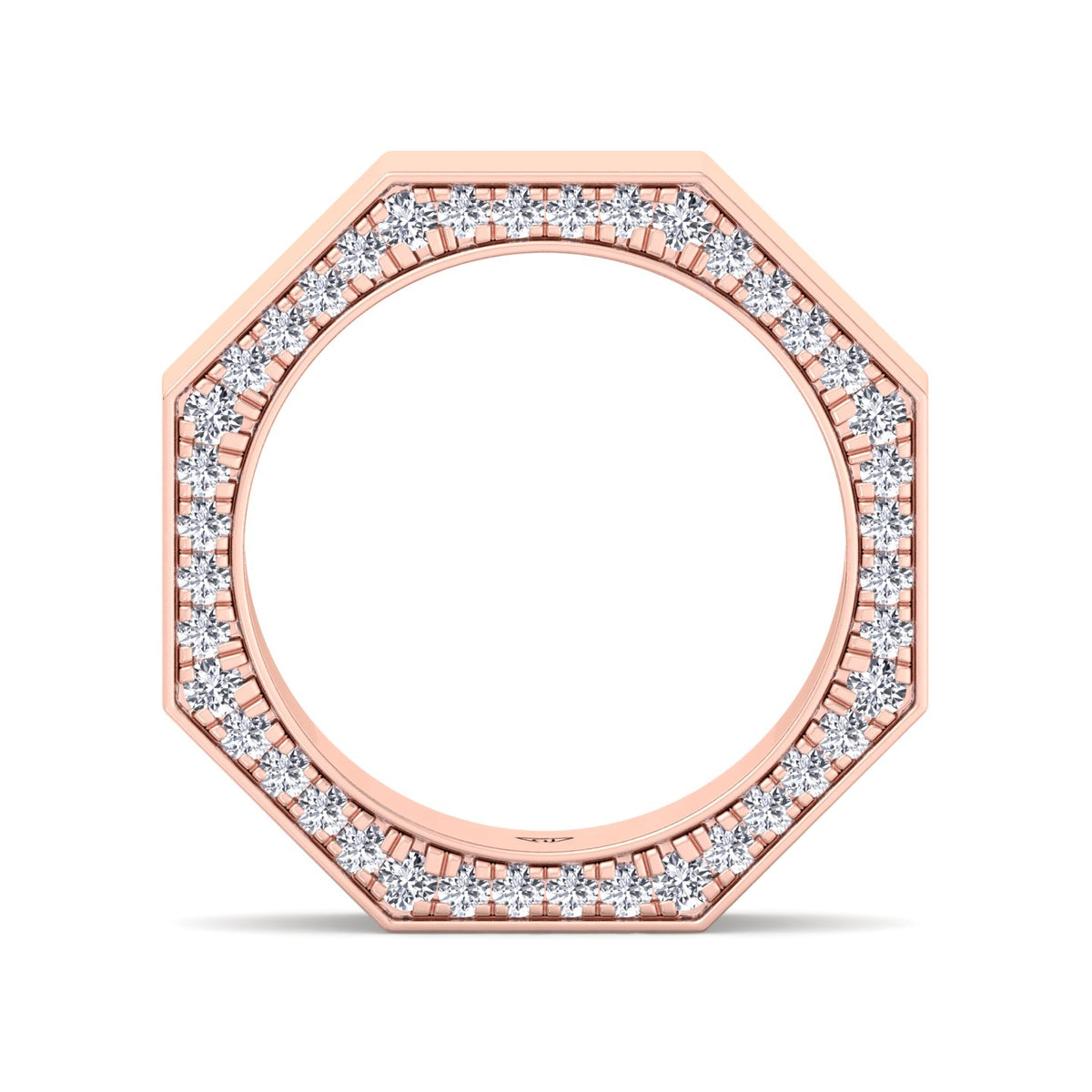 Enrico - Hidden Diamond Wedding Band - Gem Jewelers Co