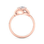 Inez - Bubble Bezel Cushion Shape Halo Diamond Engagement Ring - Gem Jewelers Co