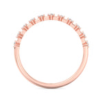 Simona - Multi Stone Round Natural Diamond Dainty Ring - Gem Jewelers Co