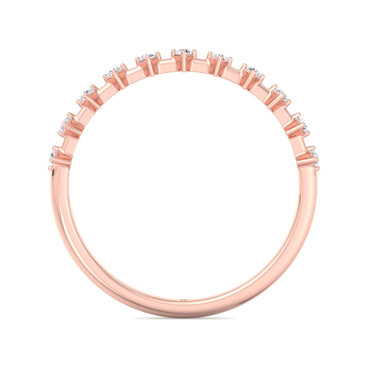 Simona - Multi Stone Round Natural Diamond Dainty Ring - Gem Jewelers Co