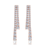 Double-Strand-Graduated-Natural-Diamond-Dangle-Earrings-Rose Gold-14K