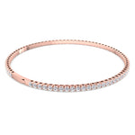 Flexible Natural Diamond Full Bangle in 14K rose Gold 4ct