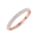 Teresa - Pave Natural Diamond Wedding Band - Gem Jewelers Co