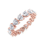 Mariza - Heart Shape Diamond Eternity Band - Gem Jewelers Co