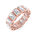 Griseldi - Radiant Shape Bezel Set Diamond Eternity Band - Gem Jewelers Co
