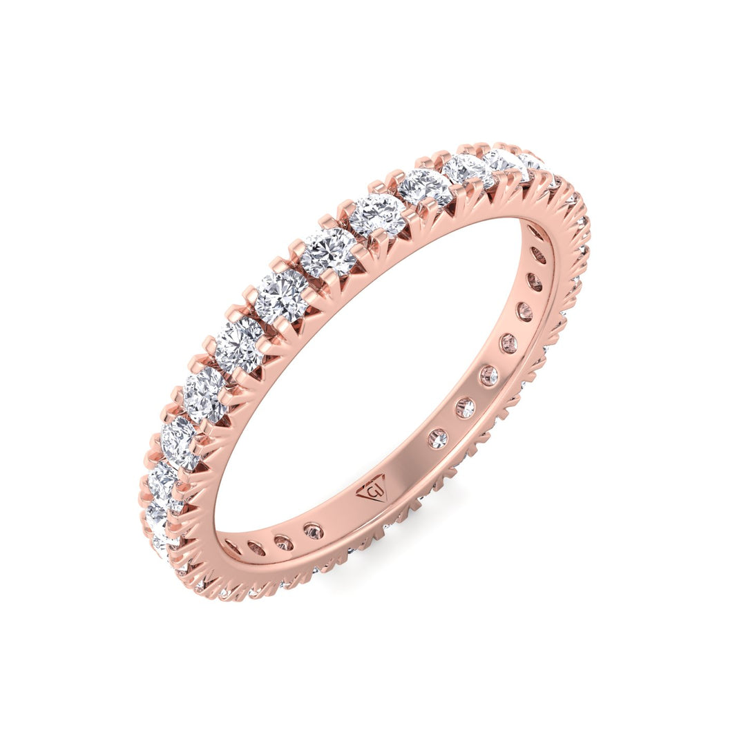 Natural Diamond French Pave Ring